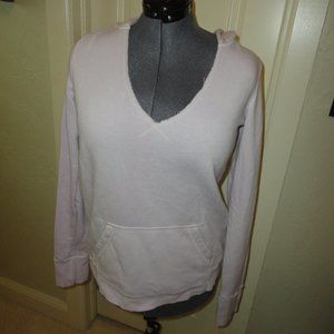XCVI Women's V-Neck Lavender Long Sleeve Hoodie Size XS
